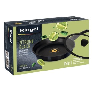 Сковорода глубокая RINGEL Zitrone Black 28 см