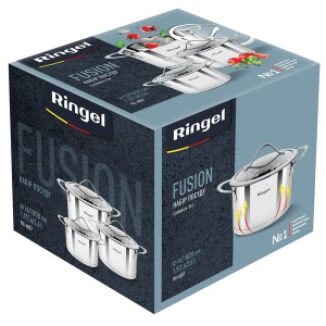Набір посуду Ringel Fusion 6 пр. 1.9 л+2.6 л+3.6 л